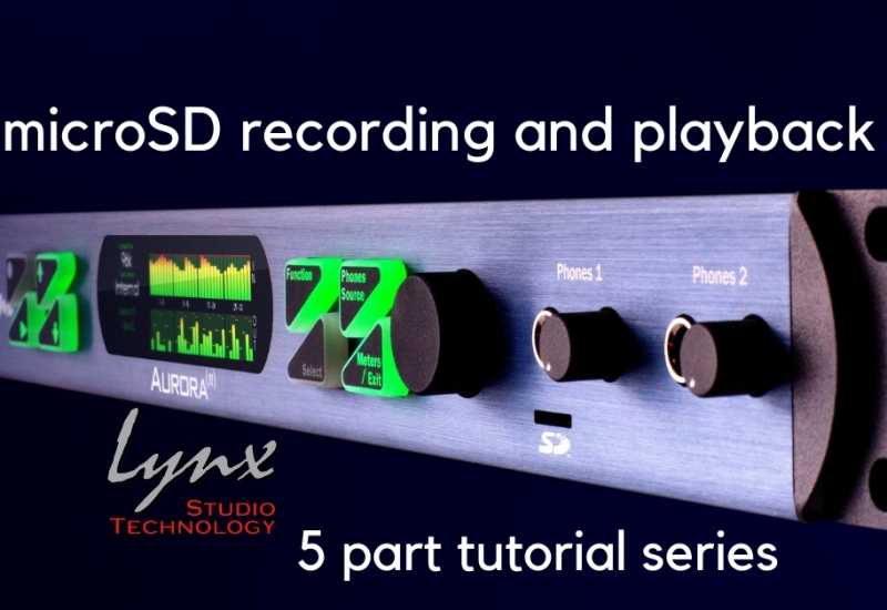How to use the microSD player/recorder in the Aurora(n)