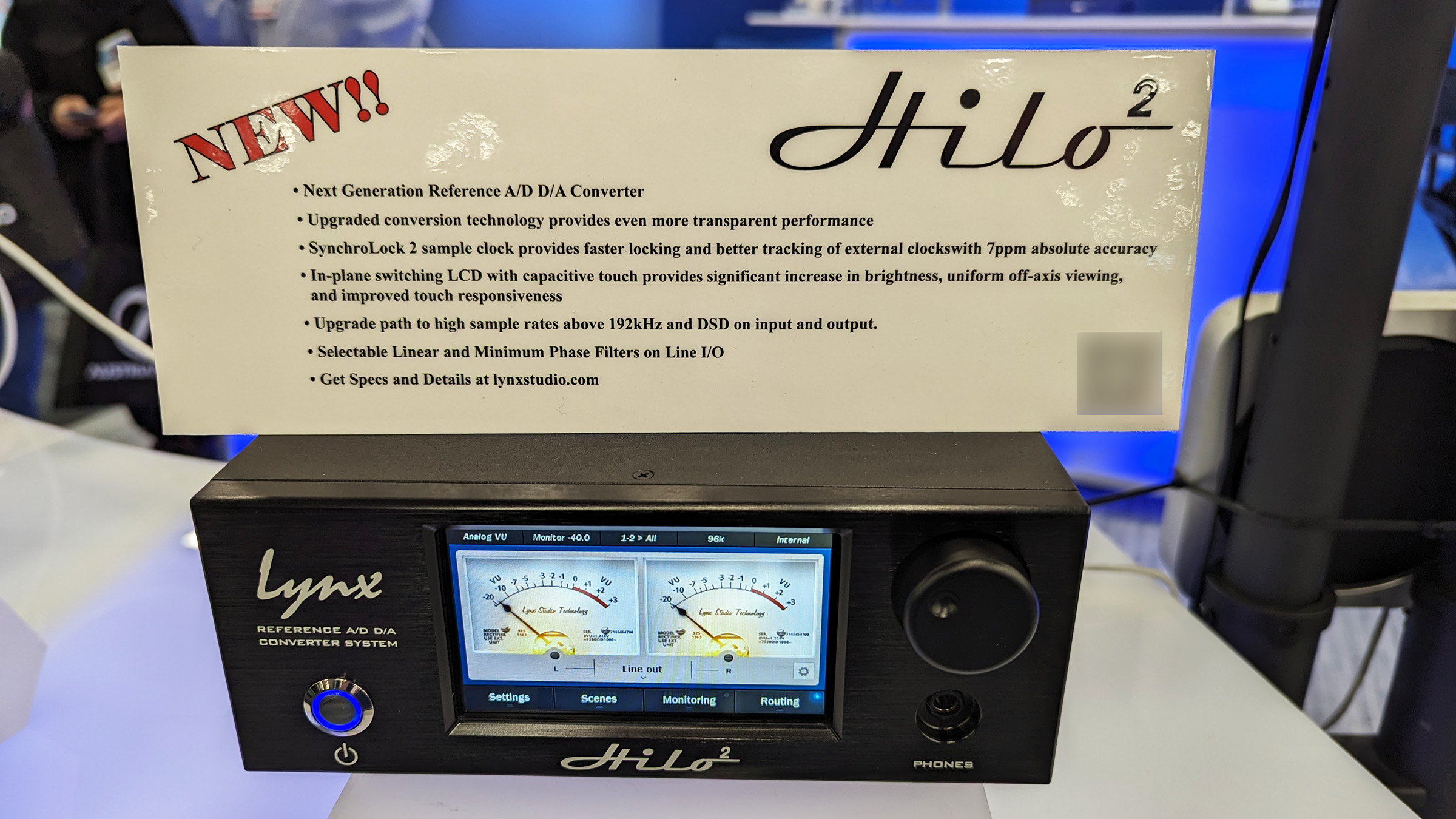 Hilo 2 at the Lynx booth, NAMM 2024.